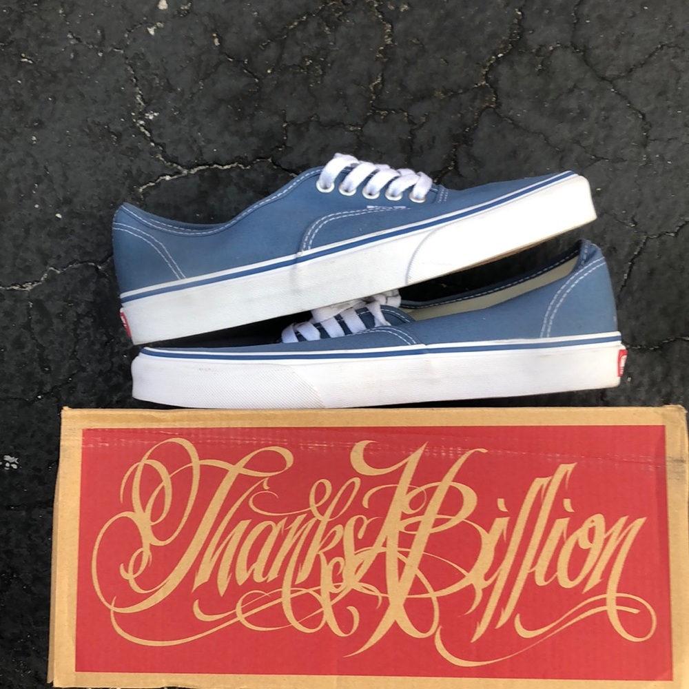 Vans Authentic (Employee Exclusive) Thanks A Billion Navy/True White